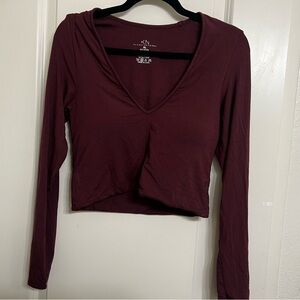 Klassy Network built in bra long sleeve top